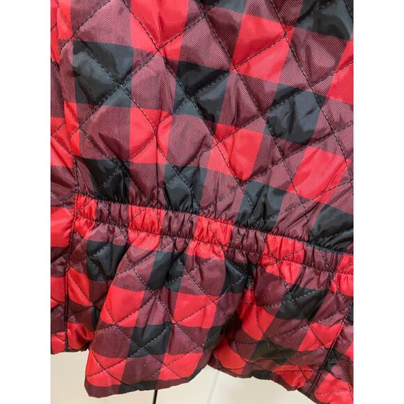 Jessica Simpson Big Girls Size 14/16 Sleeveless Quilted Buffalo Plaid Vest - Picture 4 of 5